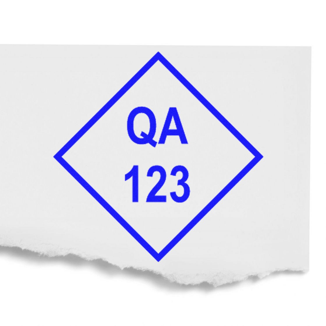 Extra Small Self-Inking Diamond Quality Assurance Inspection Stamp 1/2 Diameter - Engineer Seal Stamps