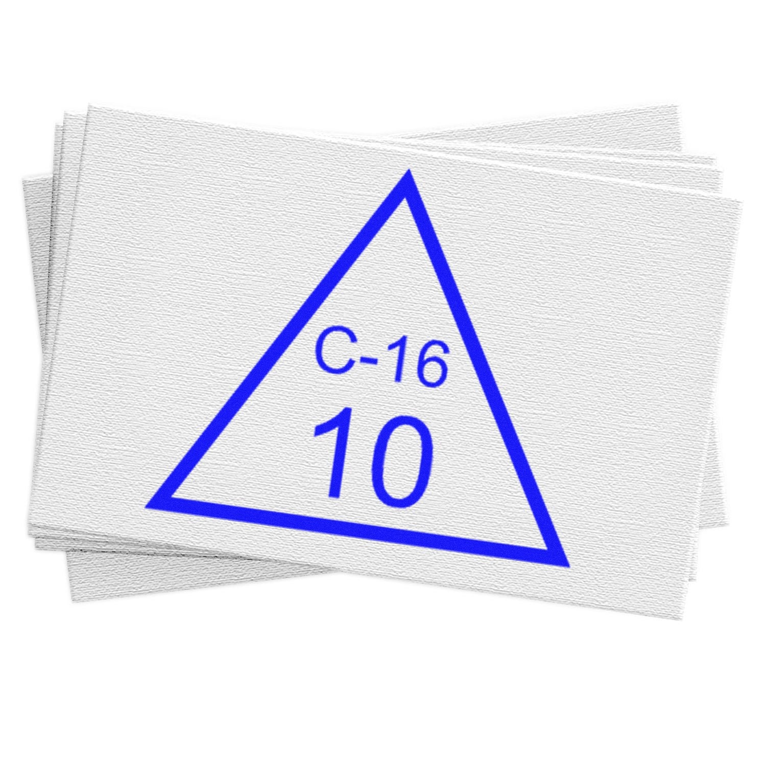 Large Self-Inking Triangular Inspection Self-Inking Stamp 1 Inch Diameter - Engineer Seal Stamps