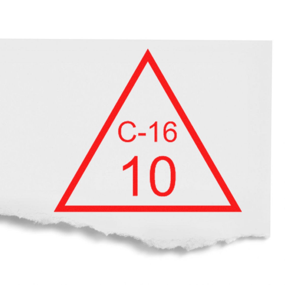 Extra Small Self-Inking Triangular Inspection Stamp 1/2 Diameter - Engineer Seal Stamps