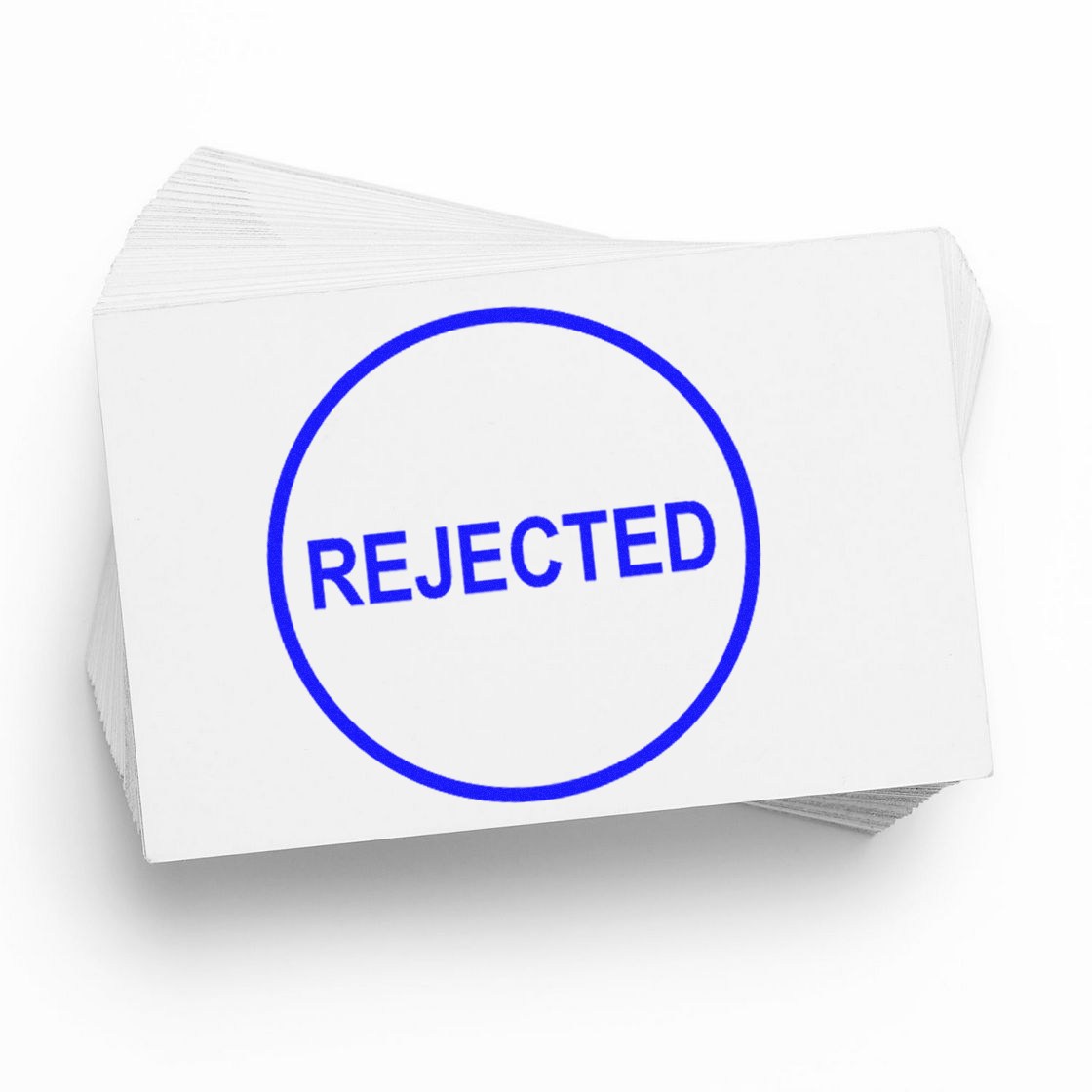 Extra Small Self-Inking Round Rejected Stamp 1/2 Diameter - Engineer Seal Stamps