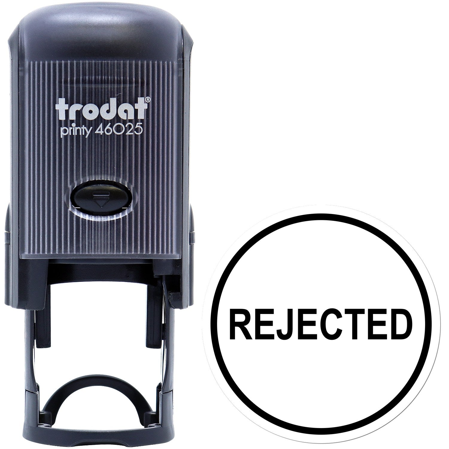 Large Self-Inking Round Rejected Self-Inking Stamp 1 Inch Diameter - Engineer Seal Stamps