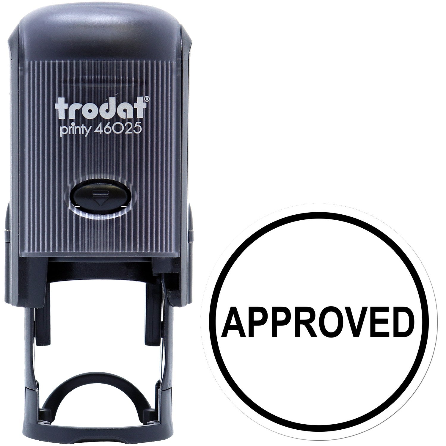 Large Self-Inking Round Approved Self-Inking Stamp 1 Inch Diameter - Engineer Seal Stamps