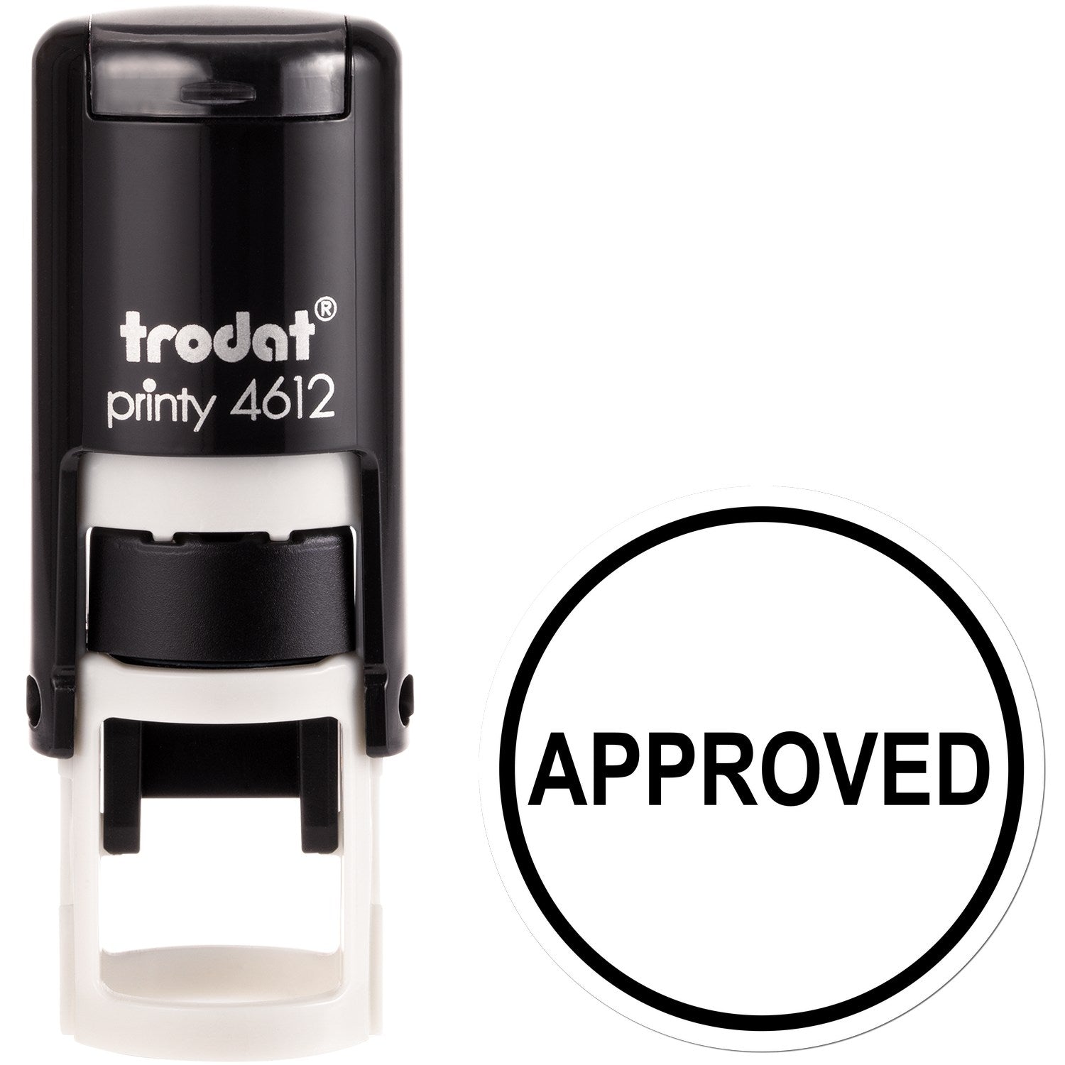 Extra Small Self-Inking Round Approved Stamp 1/2 Diameter - Engineer Seal Stamps