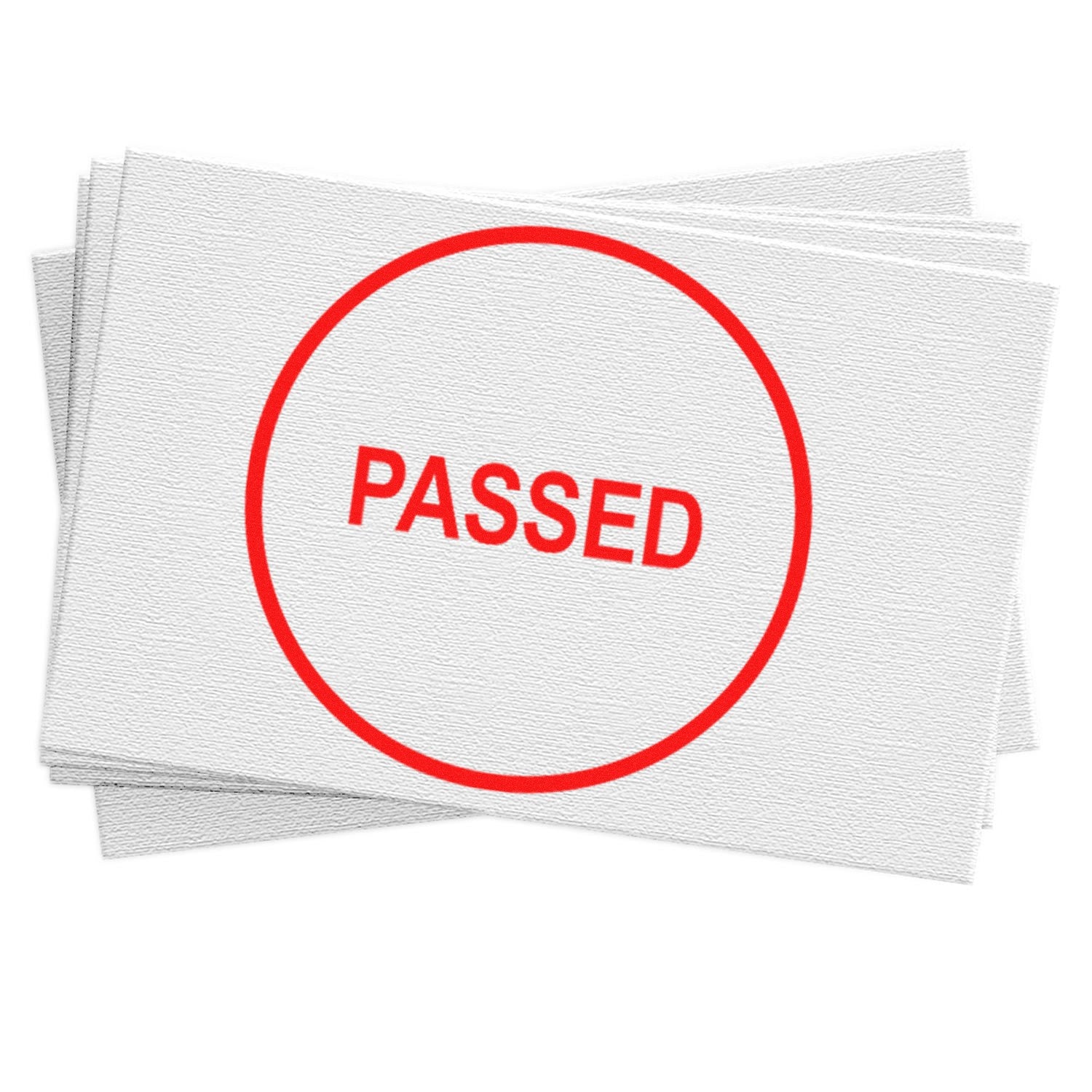 Extra Small Self-Inking Round Passed Stamp 1/2 Diameter - Engineer Seal Stamps