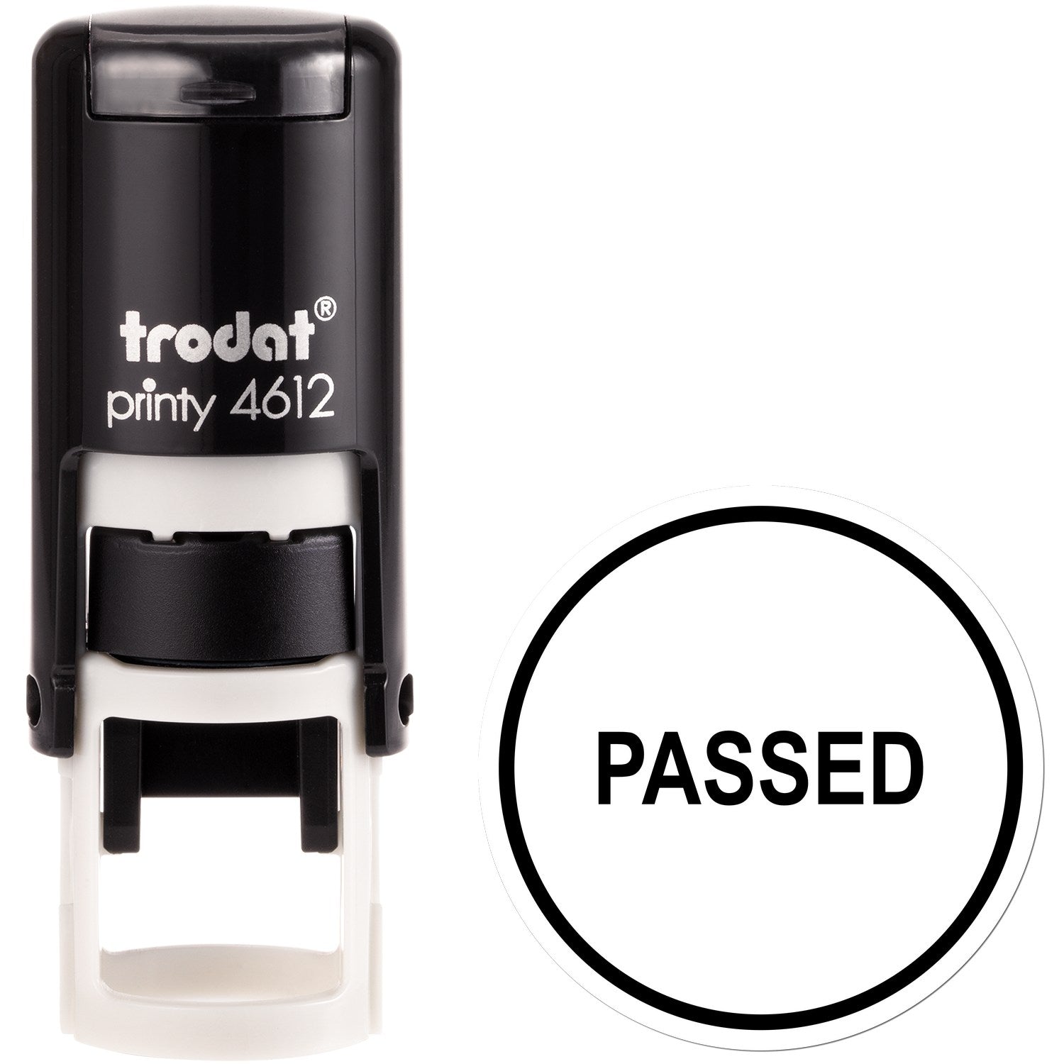 Extra Small Self-Inking Round Passed Stamp 1/2 Diameter - Engineer Seal Stamps
