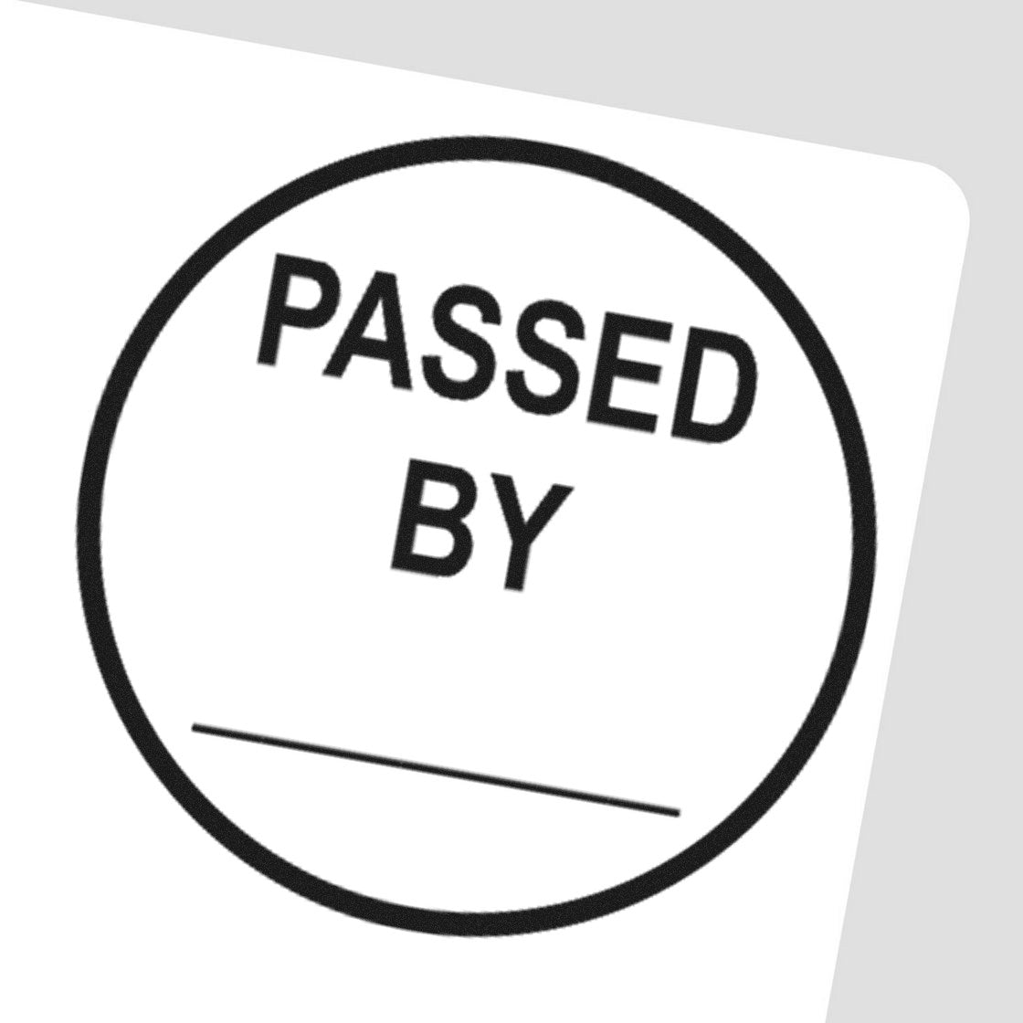 Large Self-Inking Round Inspection Passed By Self-Inking Stamp 1 Inch Diameter - Engineer Seal Stamps