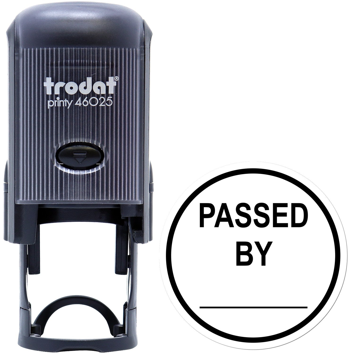 Large Self-Inking Round Inspection Passed By Self-Inking Stamp 1 Inch Diameter - Engineer Seal Stamps