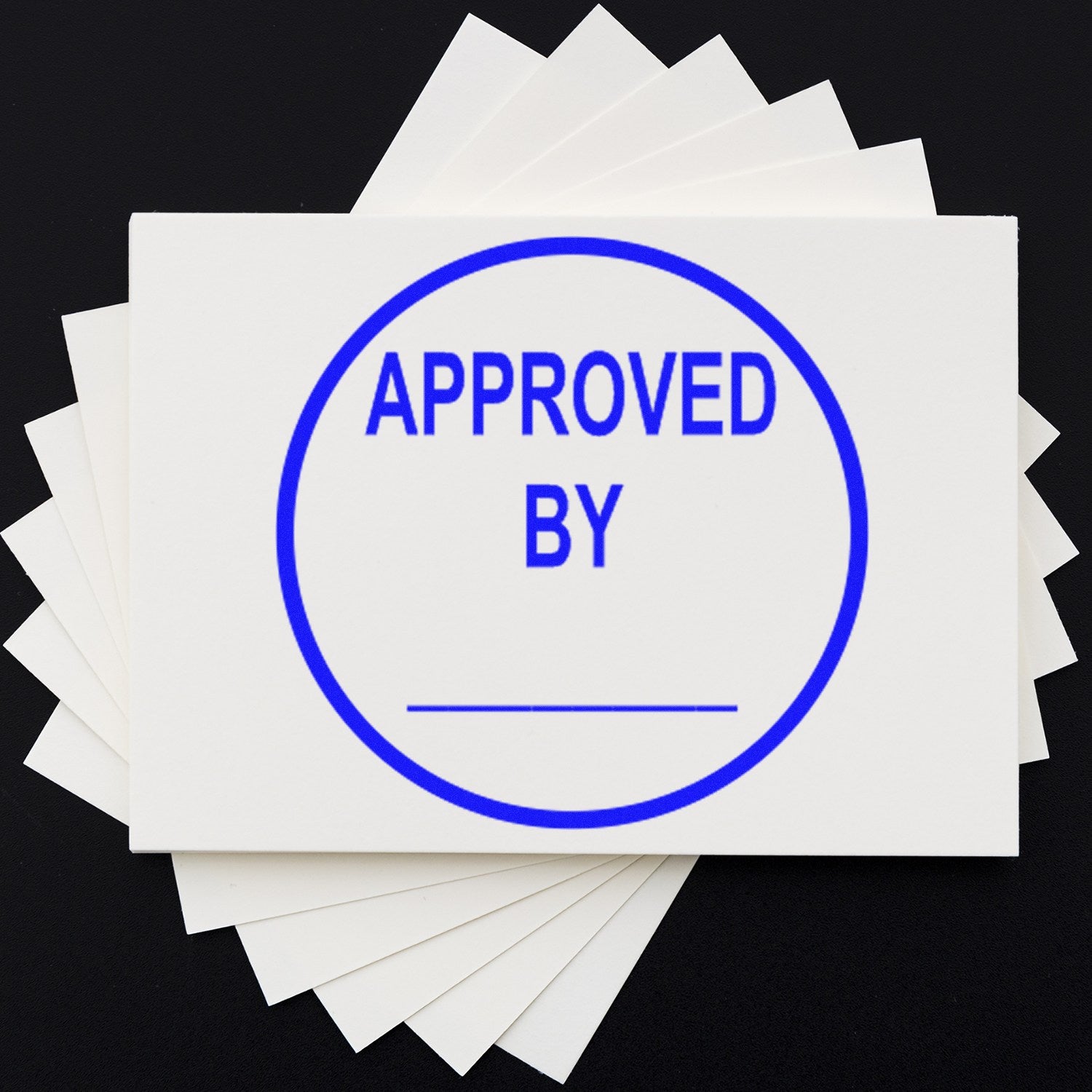 Large Self-Inking Round Approved By Inspection Self-Inking Stamp 1 Inch Diameter - Engineer Seal Stamps