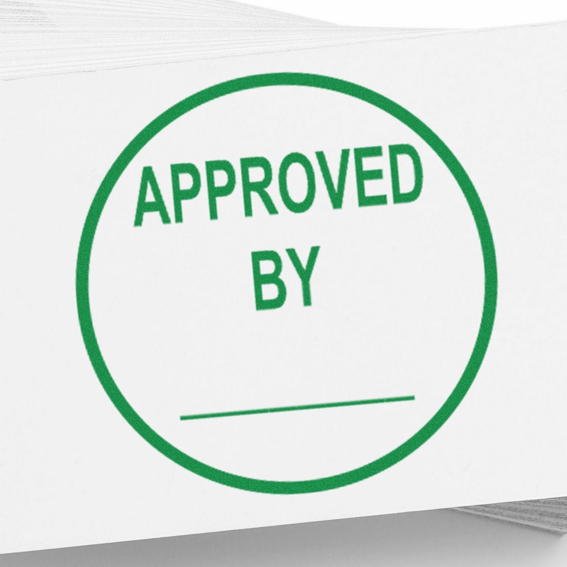 Standard Size Self-Inking Round Approved By Inspection Stamp 3/4 Diameter - Engineer Seal Stamps