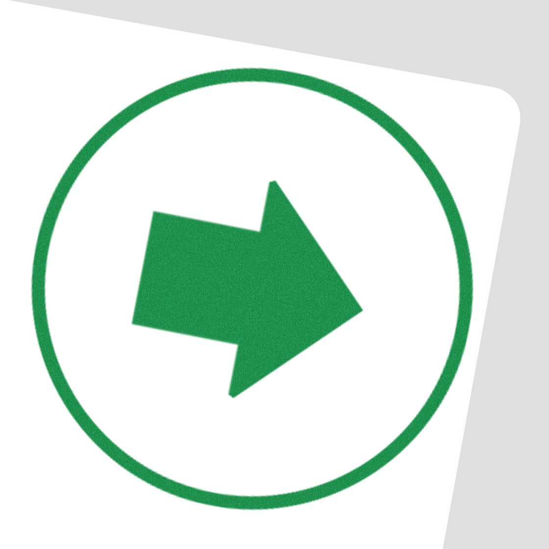 Large Size Wood Handle Round Right Arrow Inspection Rubber Stamp 1 Inch Diameter - Engineer Seal Stamps