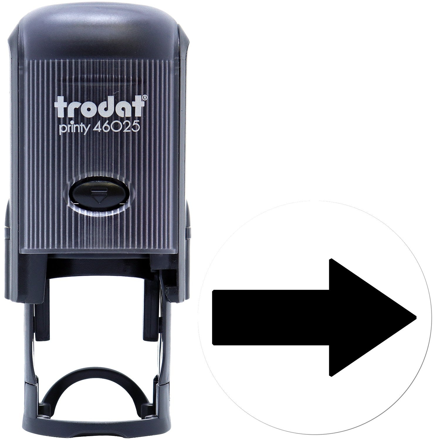 Large Self-Inking Inspection Approved Arrow Seal Self-Inking Stamp 1 Inch Diameter - Engineer Seal Stamps