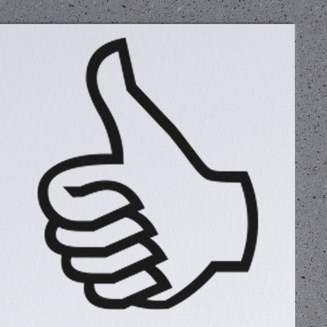 Extra Small Self-Inking Thumbs Up Approved Inspection Stamp 1/2 Diameter - Engineer Seal Stamps