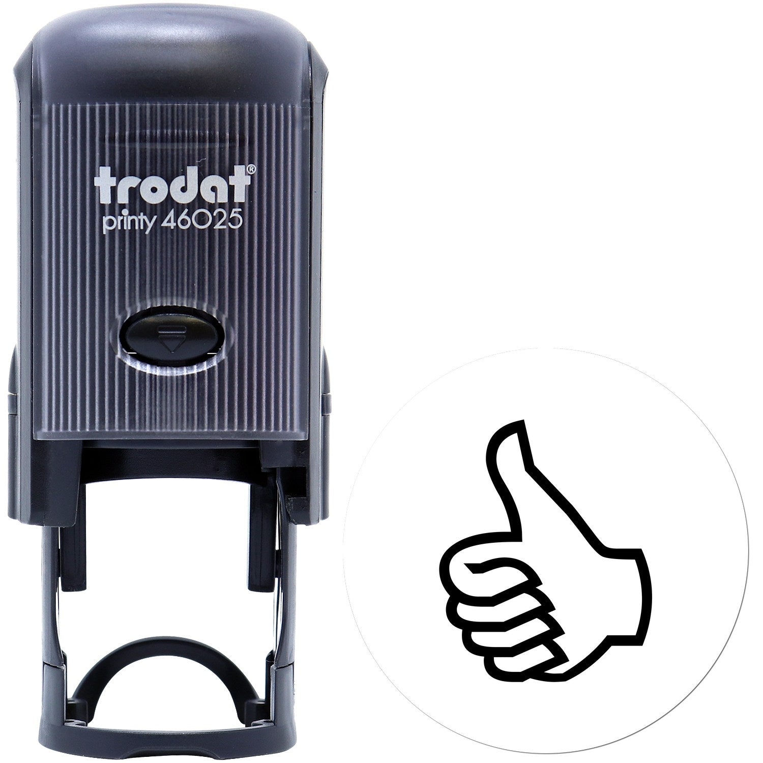 Large Self-Inking Thumbs Up Approved Inspection Self-Inking Stamp 1 Inch Diameter - Engineer Seal Stamps