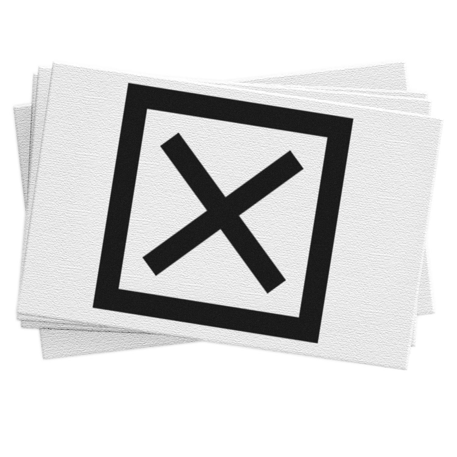 Standard Size Wood Handle Inspection Rejected X Mark Rubber Stamp 3/4 Diameter - Engineer Seal Stamps