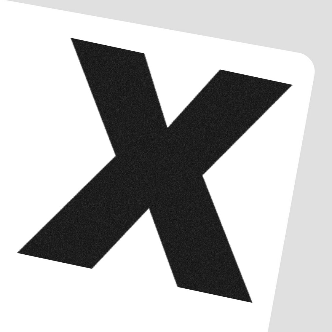 Extra Small Self-Inking Inspection Rejected X Mark Seal Stamp 1/2 Diameter - Engineer Seal Stamps