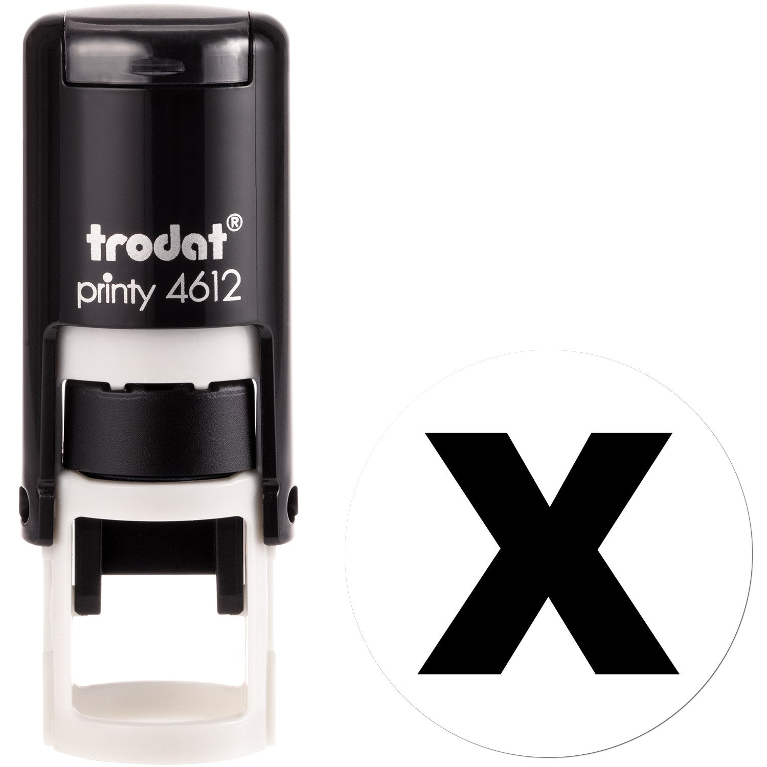 Extra Small Self-Inking Inspection Rejected X Mark Seal Stamp 1/2 Diameter - Engineer Seal Stamps