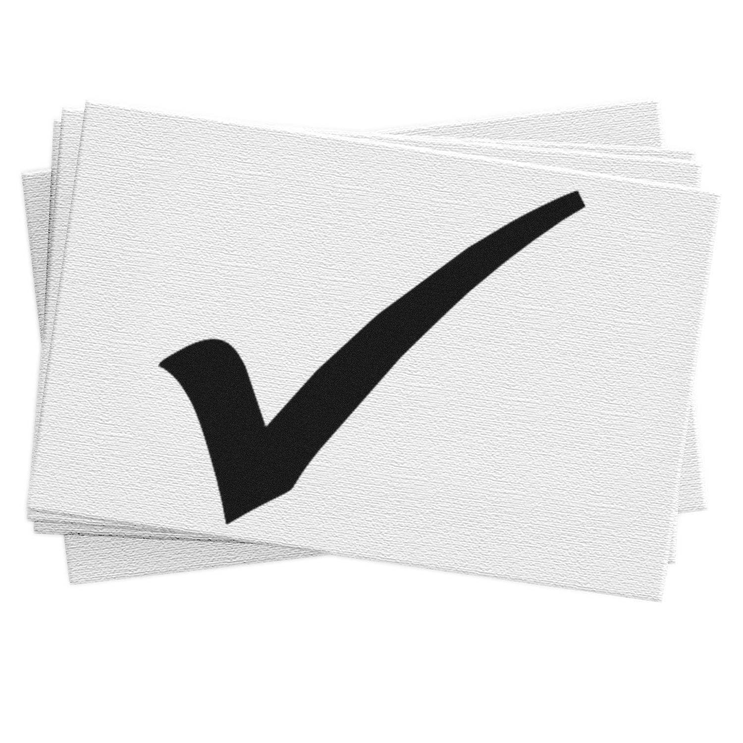 Standard Size Wood Handle Approved Checkmark Inspection Rubber Stamp 3/4 Diameter - Engineer Seal Stamps