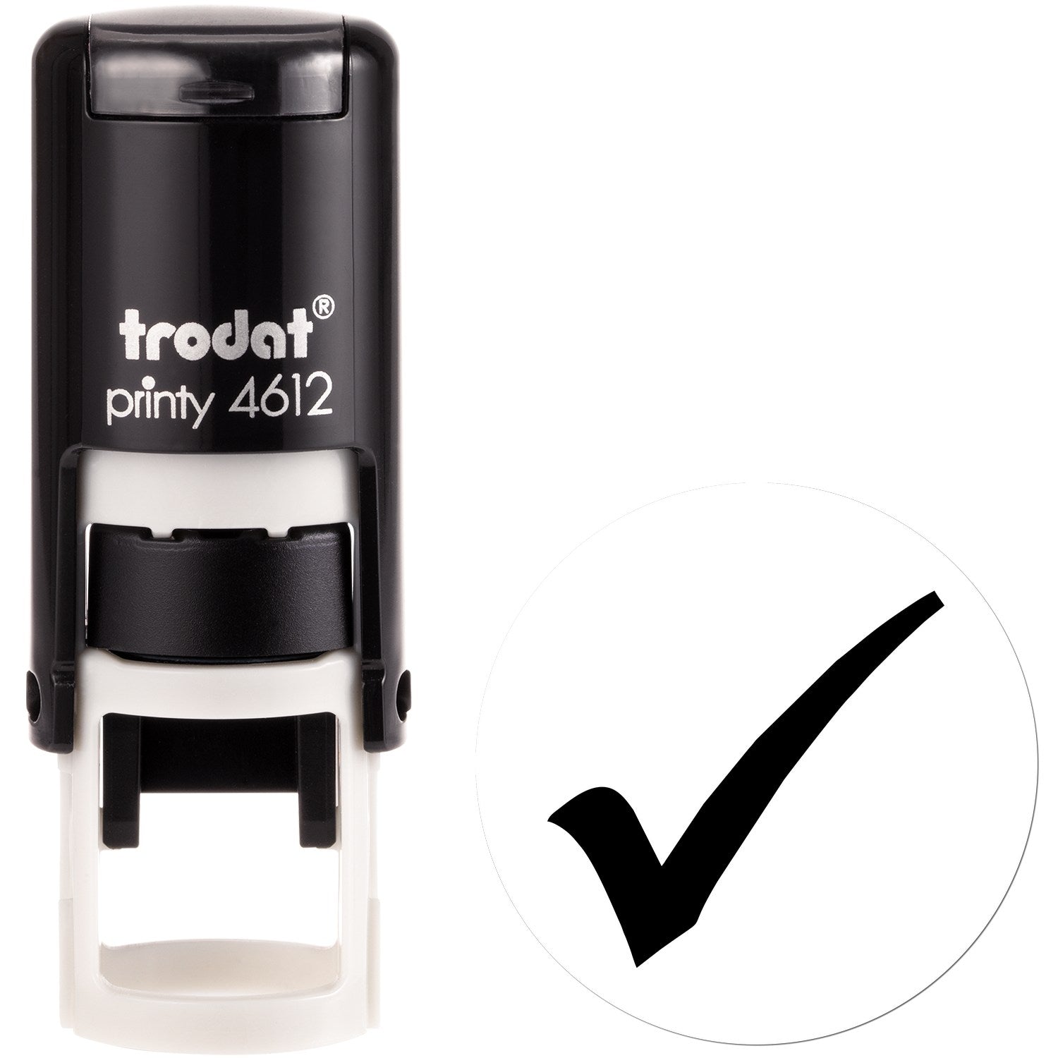 Extra Small Self-Inking Approved Checkmark Inspection Stamp 1/2 Diameter - Engineer Seal Stamps