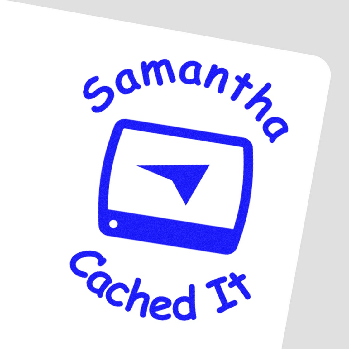 Wood Handle Geo Treasure Mark Geocache Stamp - Engineer Seal Stamps