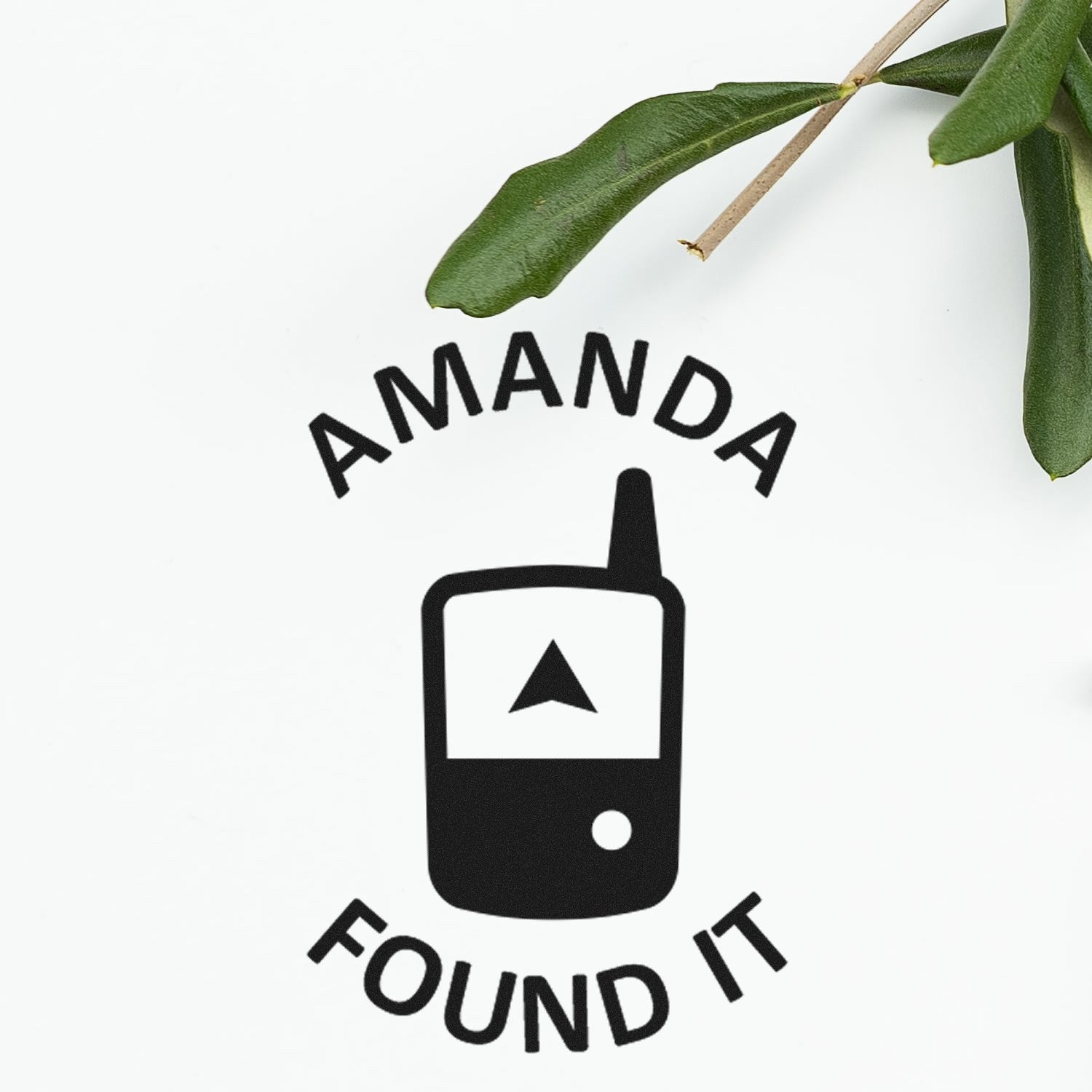 Wood Handle Geogadget Success Geocache Stamp - Engineer Seal Stamps