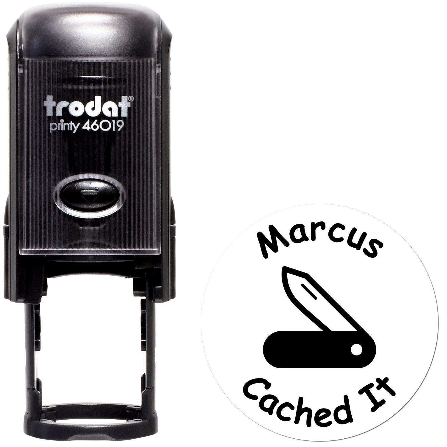 Self-Inking Cache Cutter Geocaching Log Stamp - Engineer Seal Stamps