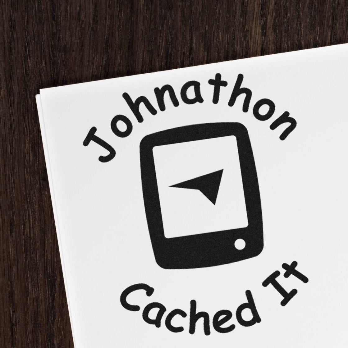 Self-Inking Geo-Tracker Stamp Geocaching Log Stamp - Engineer Seal Stamps