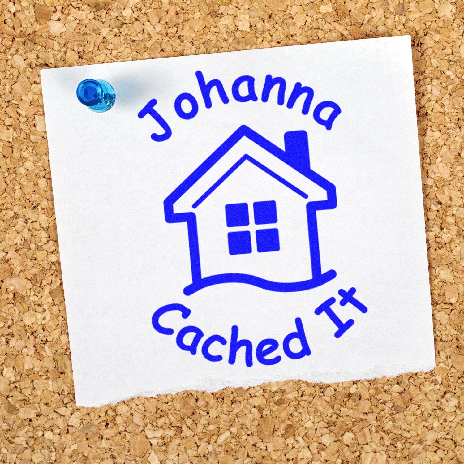 Wood Handle Geohome Stamp Geocache Stamp - Engineer Seal Stamps