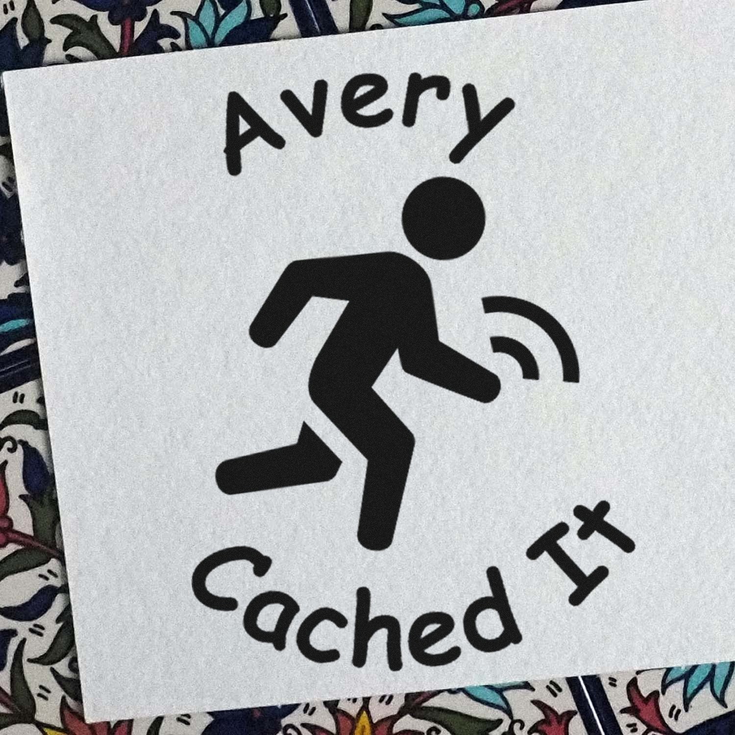 Wood Handle Geo-Fast Tracker Stamp Geocache Stamp - Engineer Seal Stamps