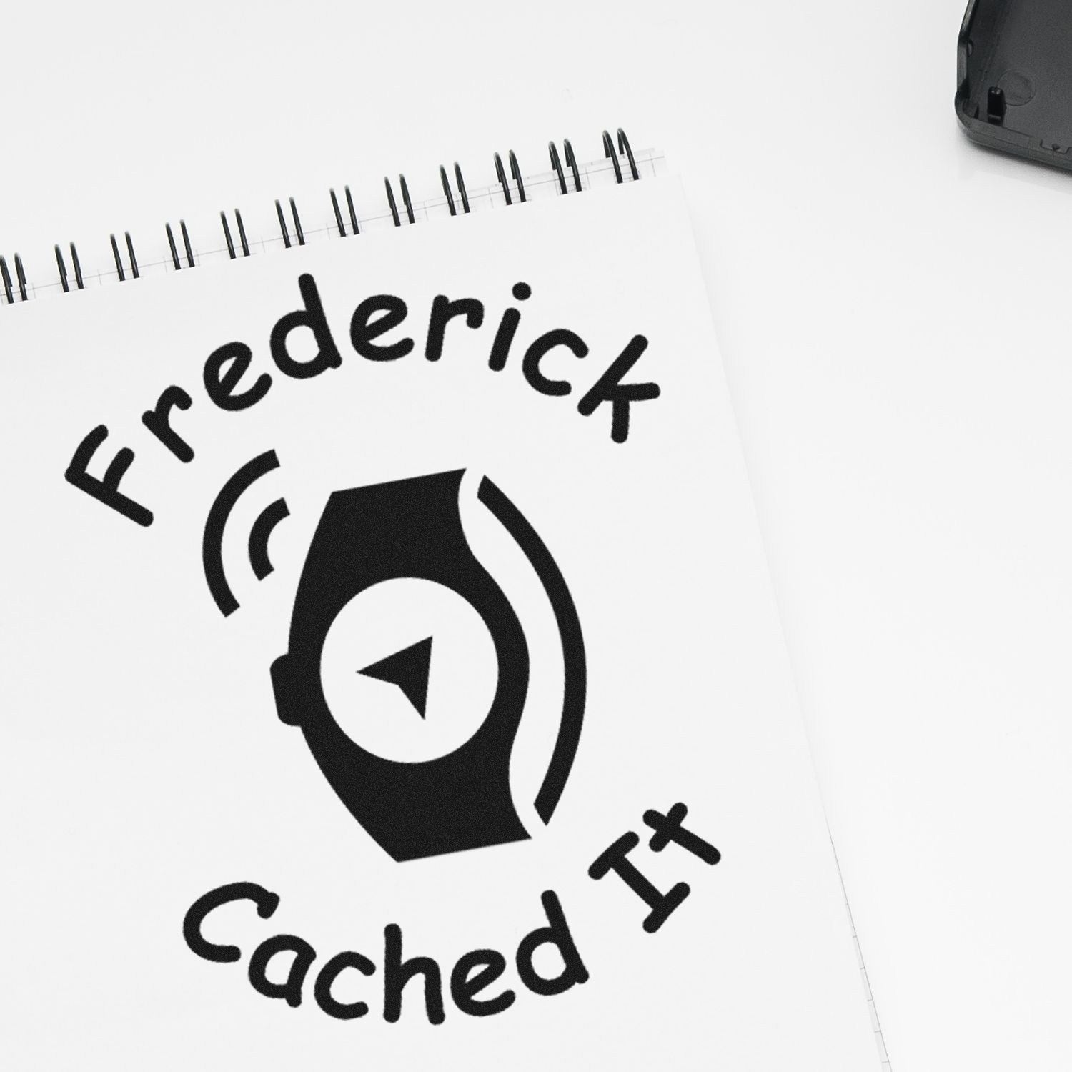 Self-Inking Geowatch Adventure Geocaching Log Stamp - Engineer Seal Stamps