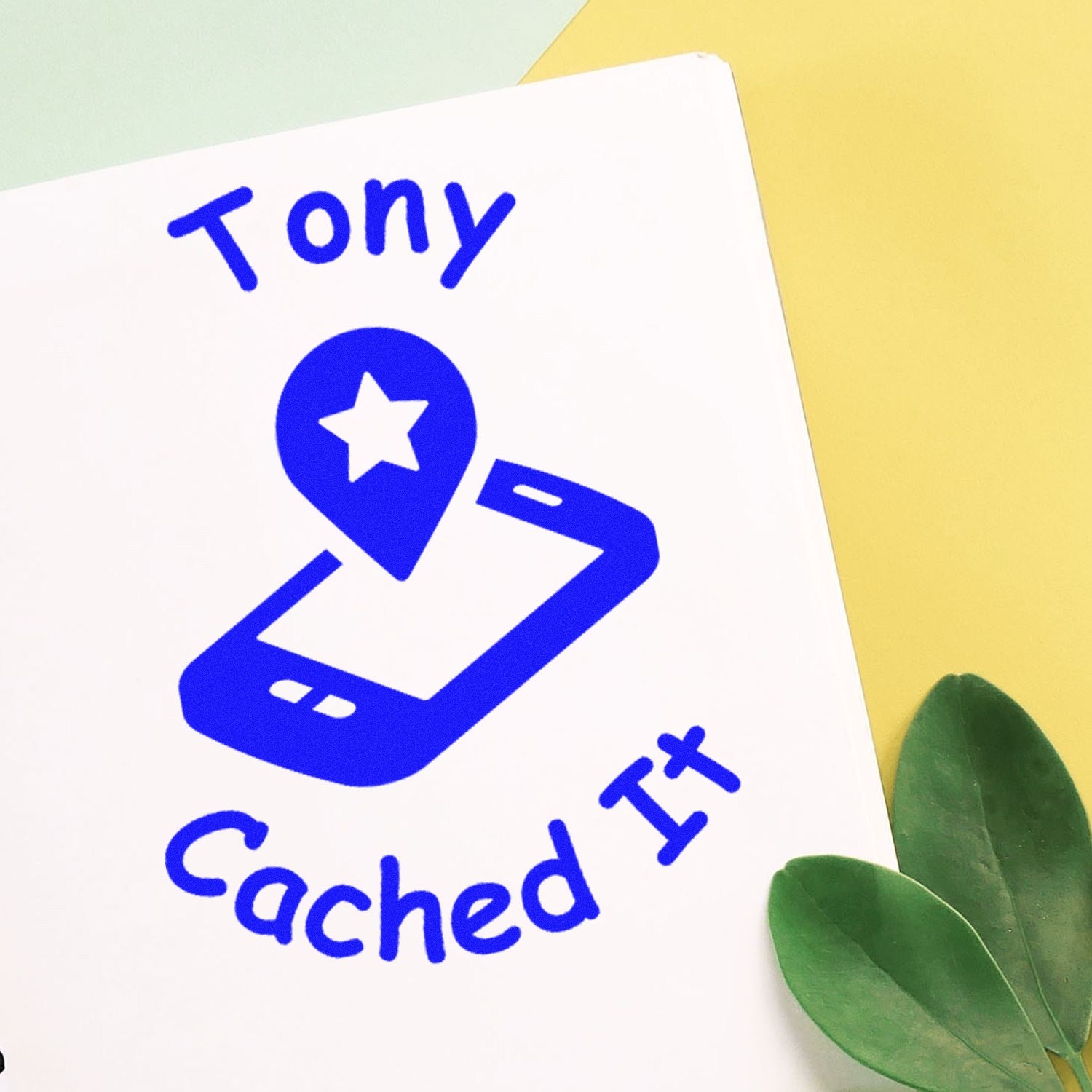 Self-Inking Geostar Stamp Geocaching Log Stamp - Engineer Seal Stamps