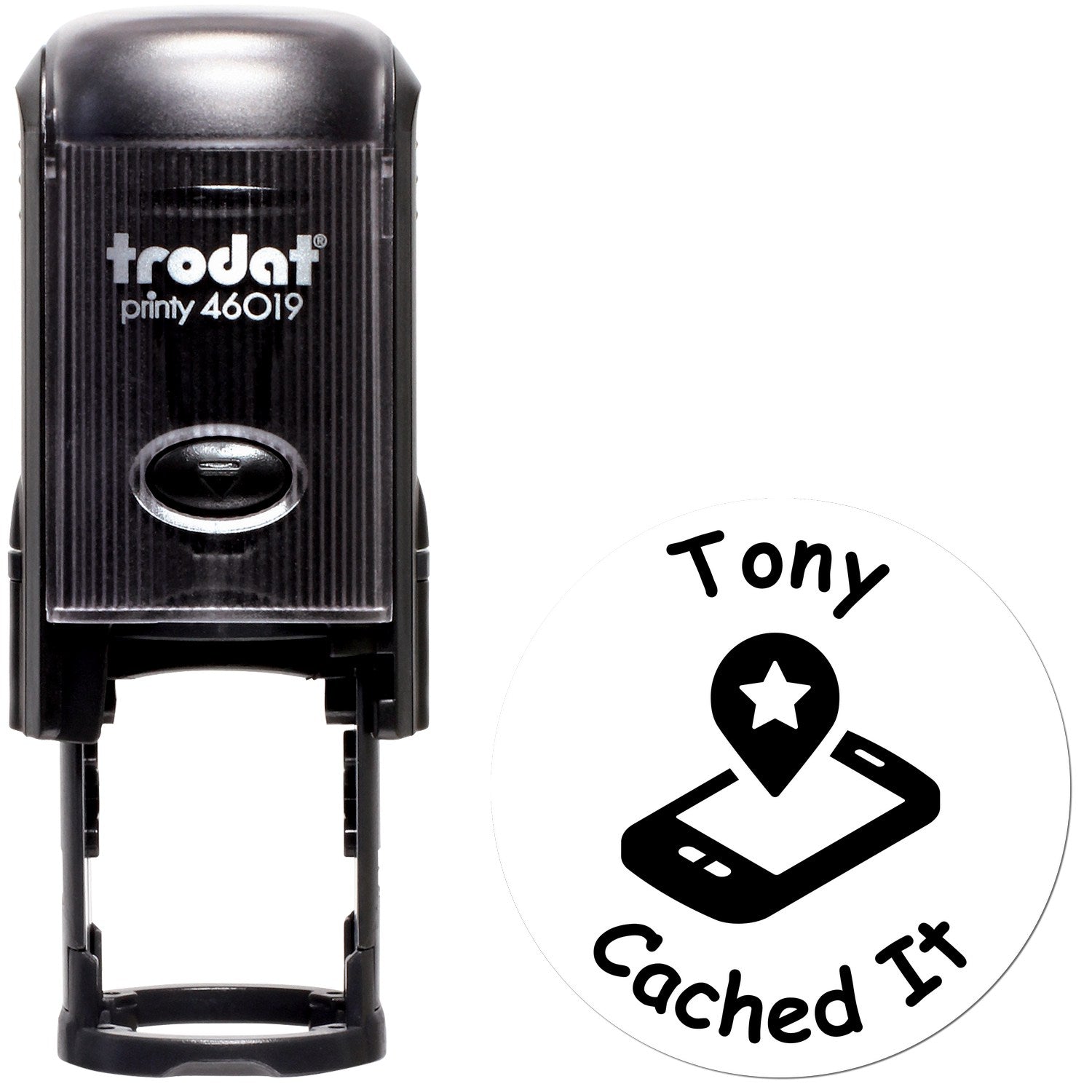 Self-Inking Geostar Stamp Geocaching Log Stamp - Engineer Seal Stamps