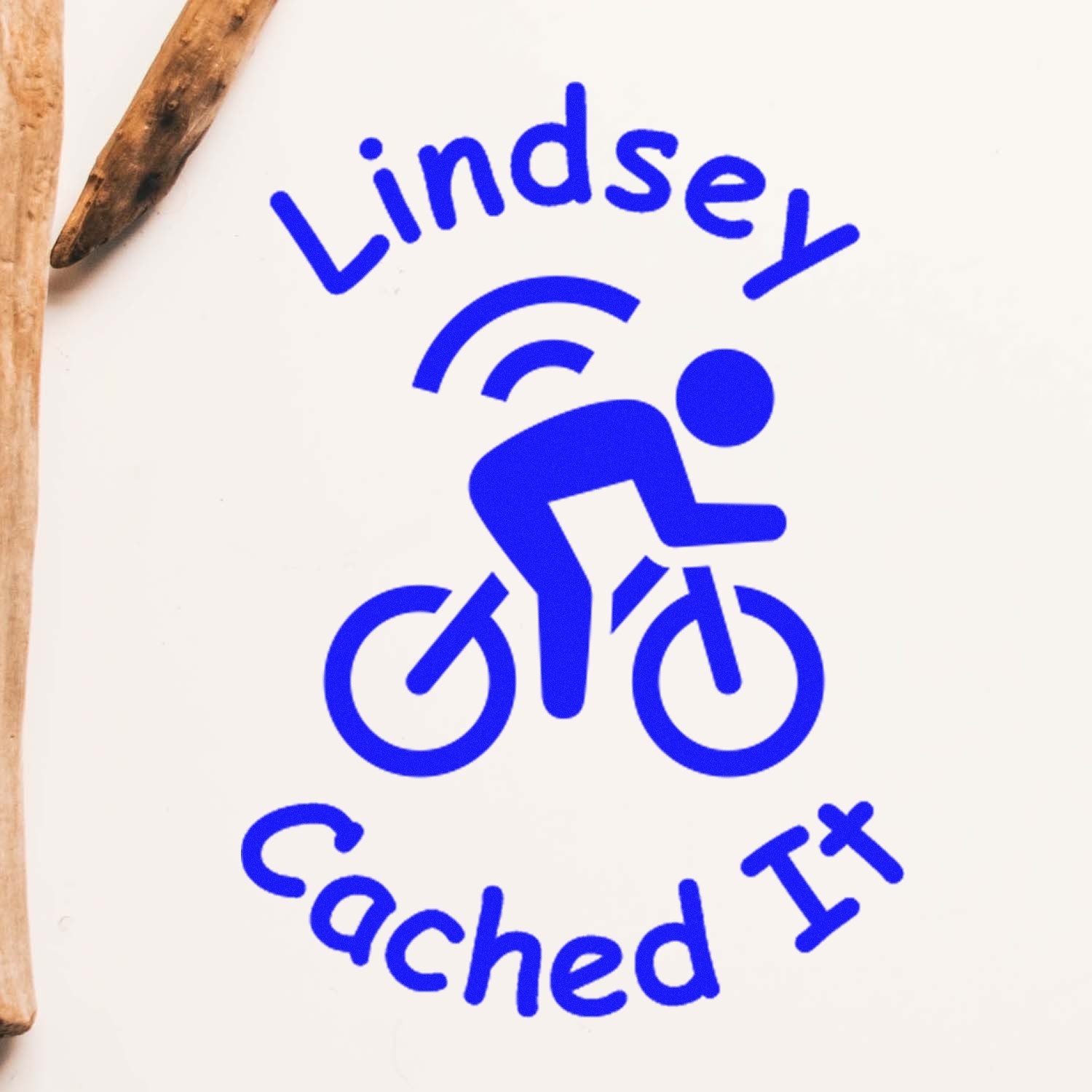 Self-Inking Pedal & Cache Geocaching Log Stamp - Engineer Seal Stamps