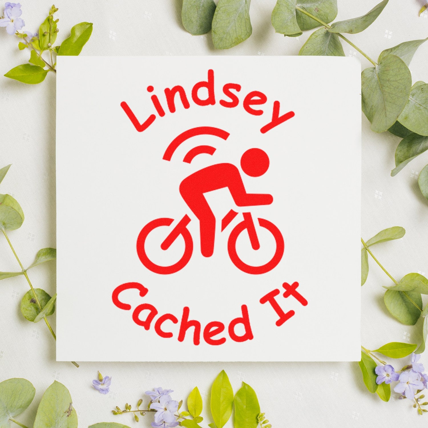 Wood Handle Pedal & Cache Geocache Stamp - Engineer Seal Stamps