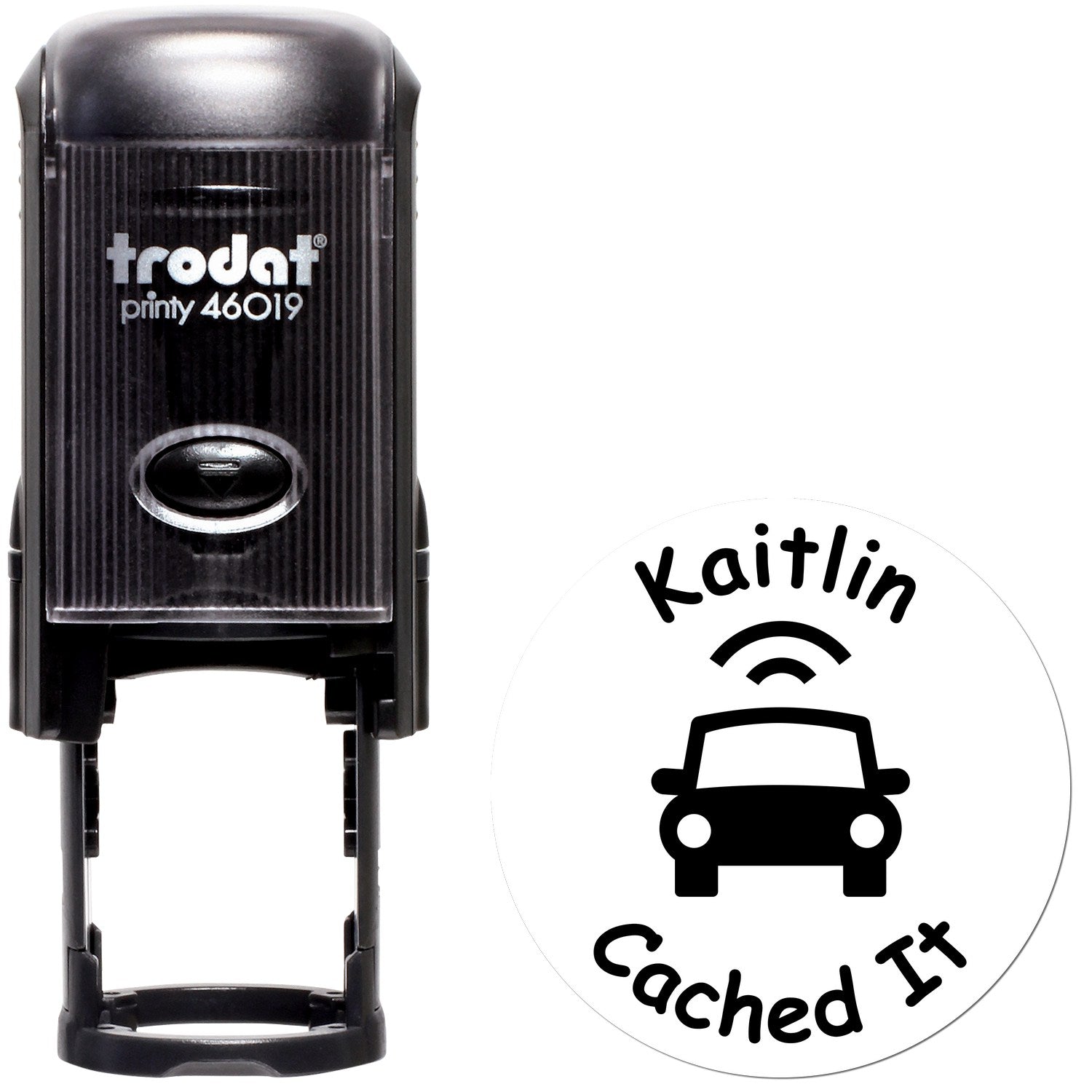 Self-Inking Cache Cruiser Geocaching Log Stamp - Engineer Seal Stamps