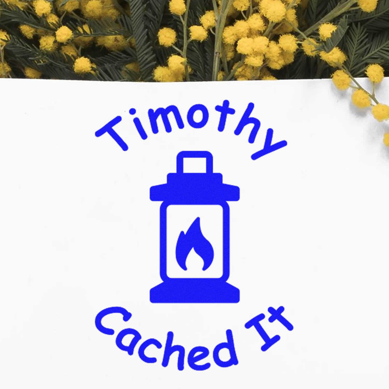 Self-Inking Geowatch Discovery Geocaching Log Stamp - Engineer Seal Stamps