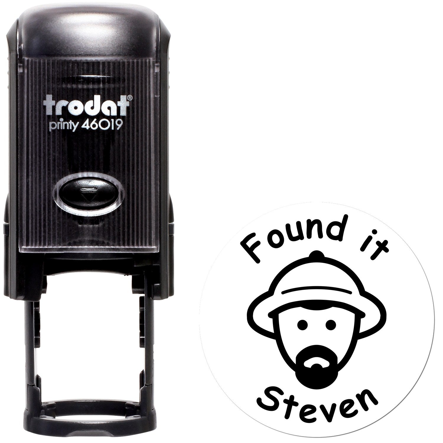 Self-Inking Cache Crusader Geocaching Log Stamp - Engineer Seal Stamps