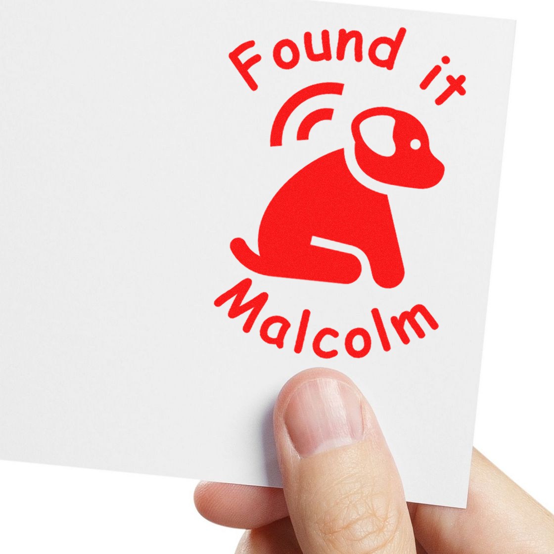 Wood Handle Geopup Discovery Geocache Stamp - Engineer Seal Stamps