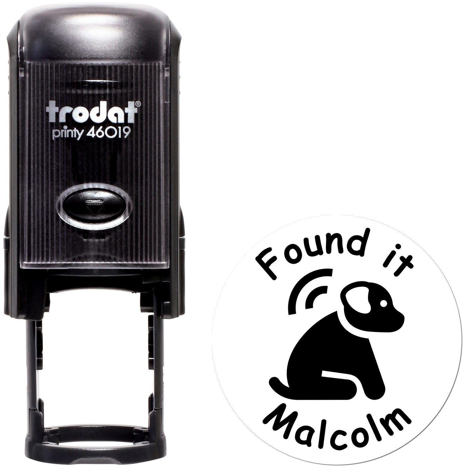 Self-Inking Geopup Discovery Geocaching Log Stamp - Engineer Seal Stamps