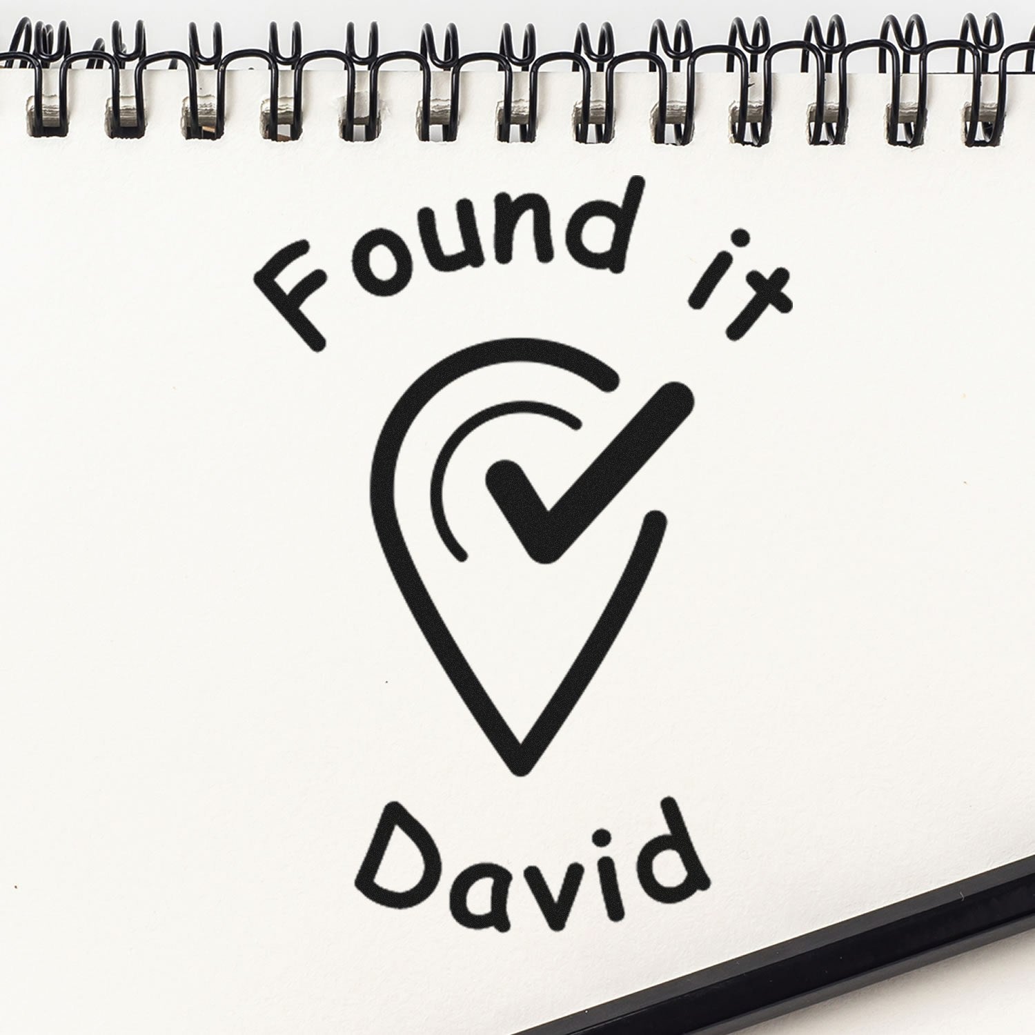 Self-Inking Geocheck Stamp Geocaching Log Stamp - Engineer Seal Stamps