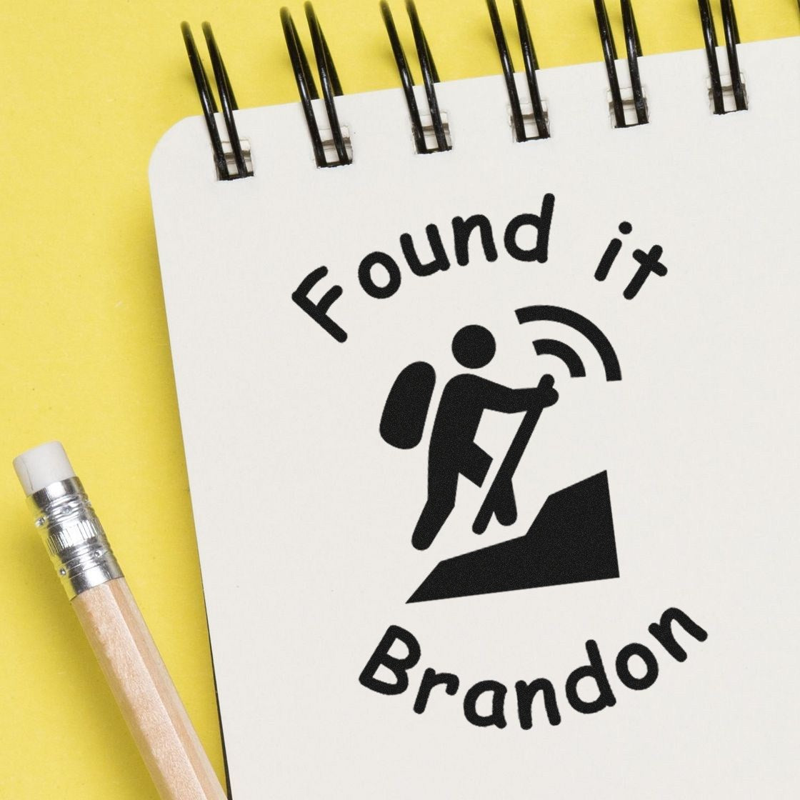 Wood Handle Geotrail Tracker Geocache Stamp - Engineer Seal Stamps