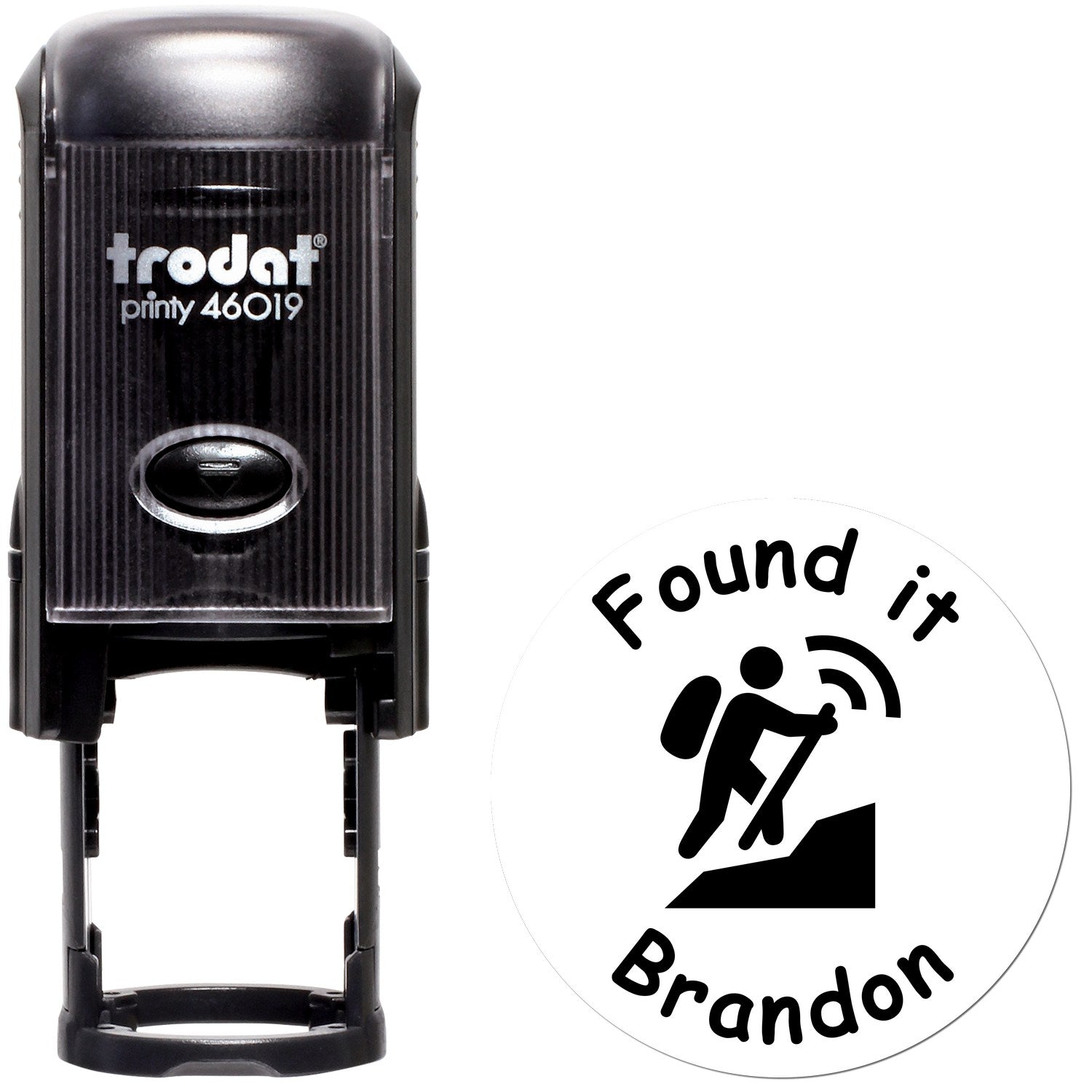 Self-Inking Geotrail Tracker Geocaching Log Stamp - Engineer Seal Stamps