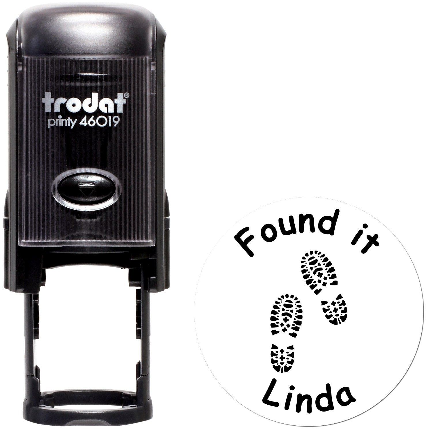 Self-Inking Cache Stomper Geocaching Log Stamp - Engineer Seal Stamps