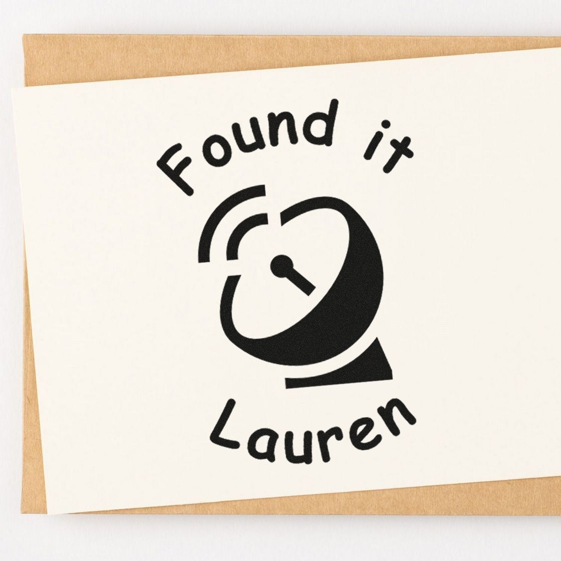 Self-Inking Geosignal Success Geocaching Log Stamp - Engineer Seal Stamps