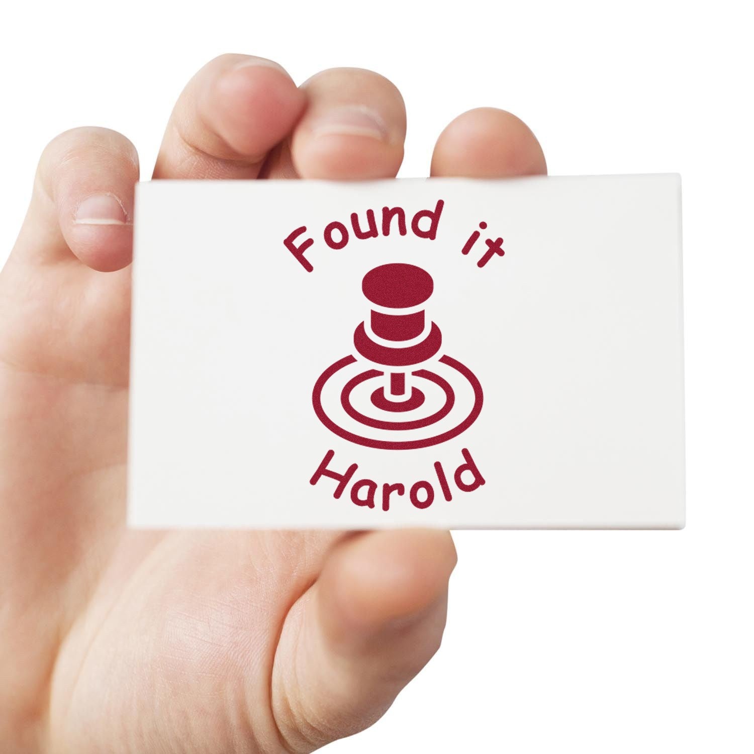 Wood Handle Geopin Adventure Geocache Stamp - Engineer Seal Stamps