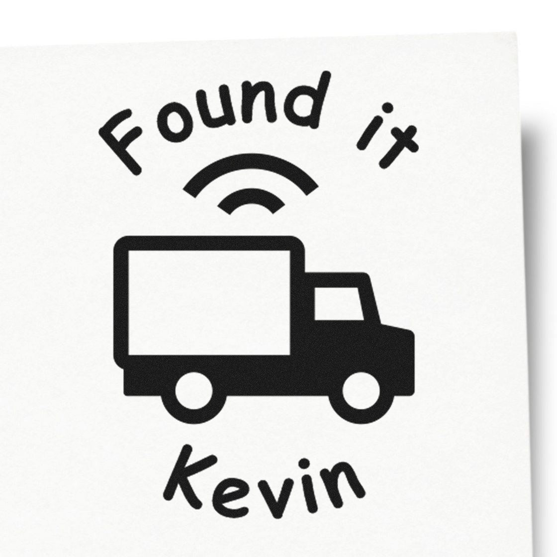 Self-Inking Cache Truck Cruiser Geocaching Log Stamp - Engineer Seal Stamps