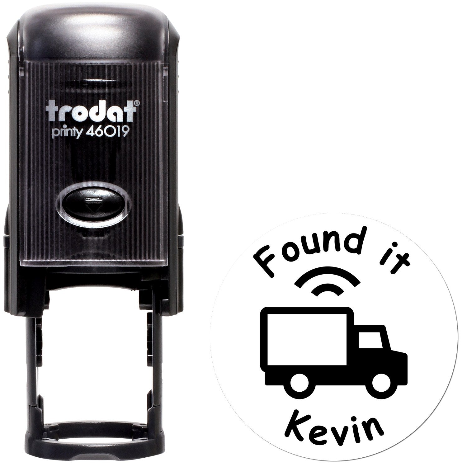 Self-Inking Cache Truck Cruiser Geocaching Log Stamp - Engineer Seal Stamps