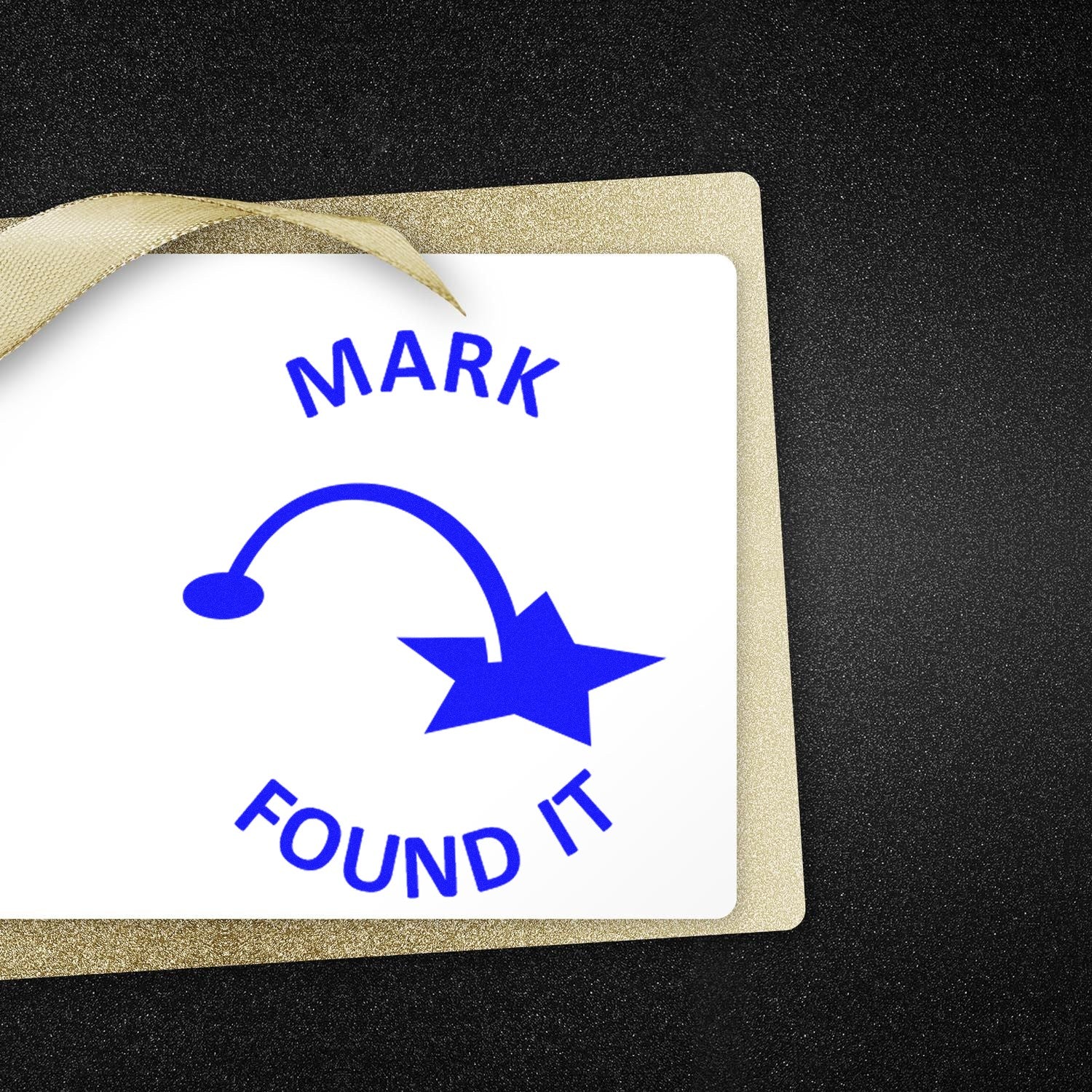 Wood Handle Geostar Discovery Zone Geocache Stamp - Engineer Seal Stamps