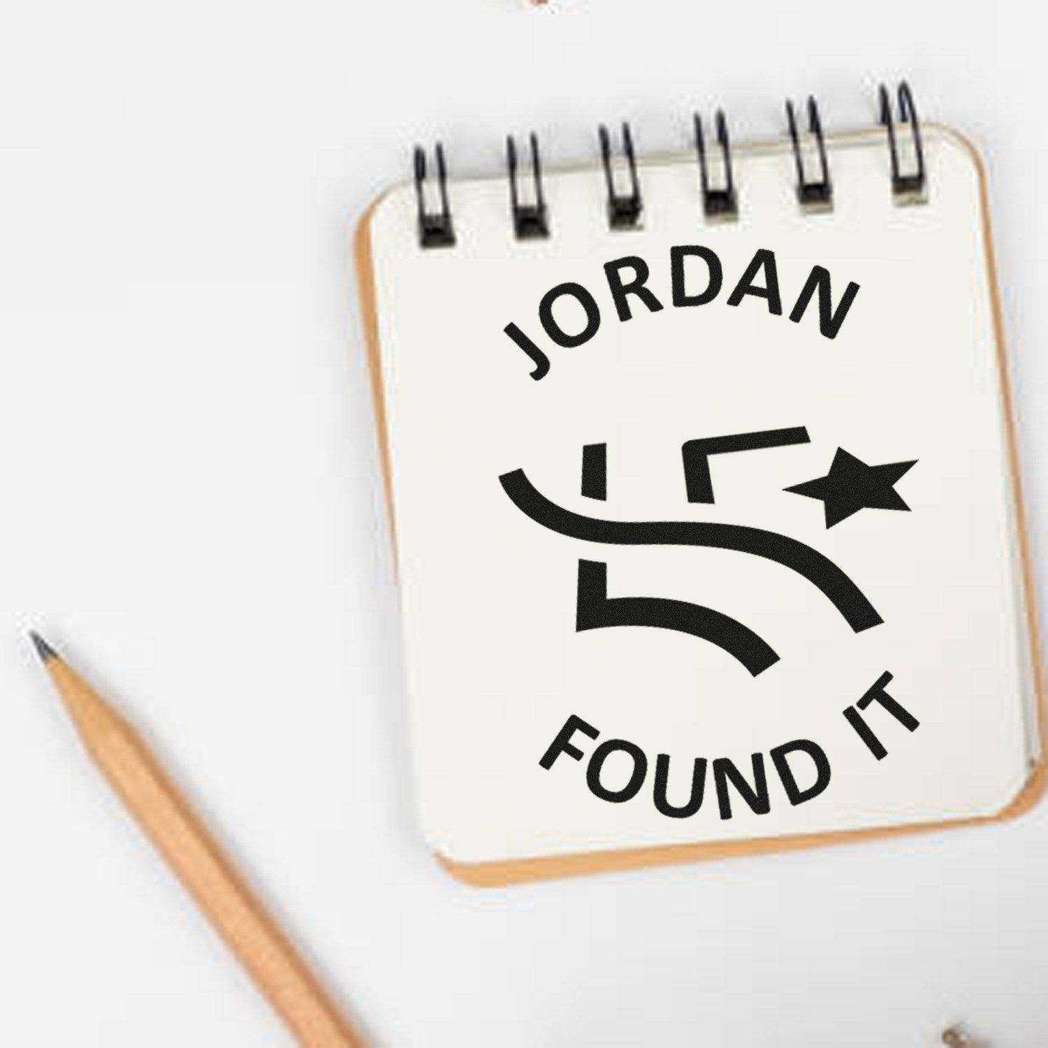 Wood Handle Geopath Discovery Geocache Stamp - Engineer Seal Stamps