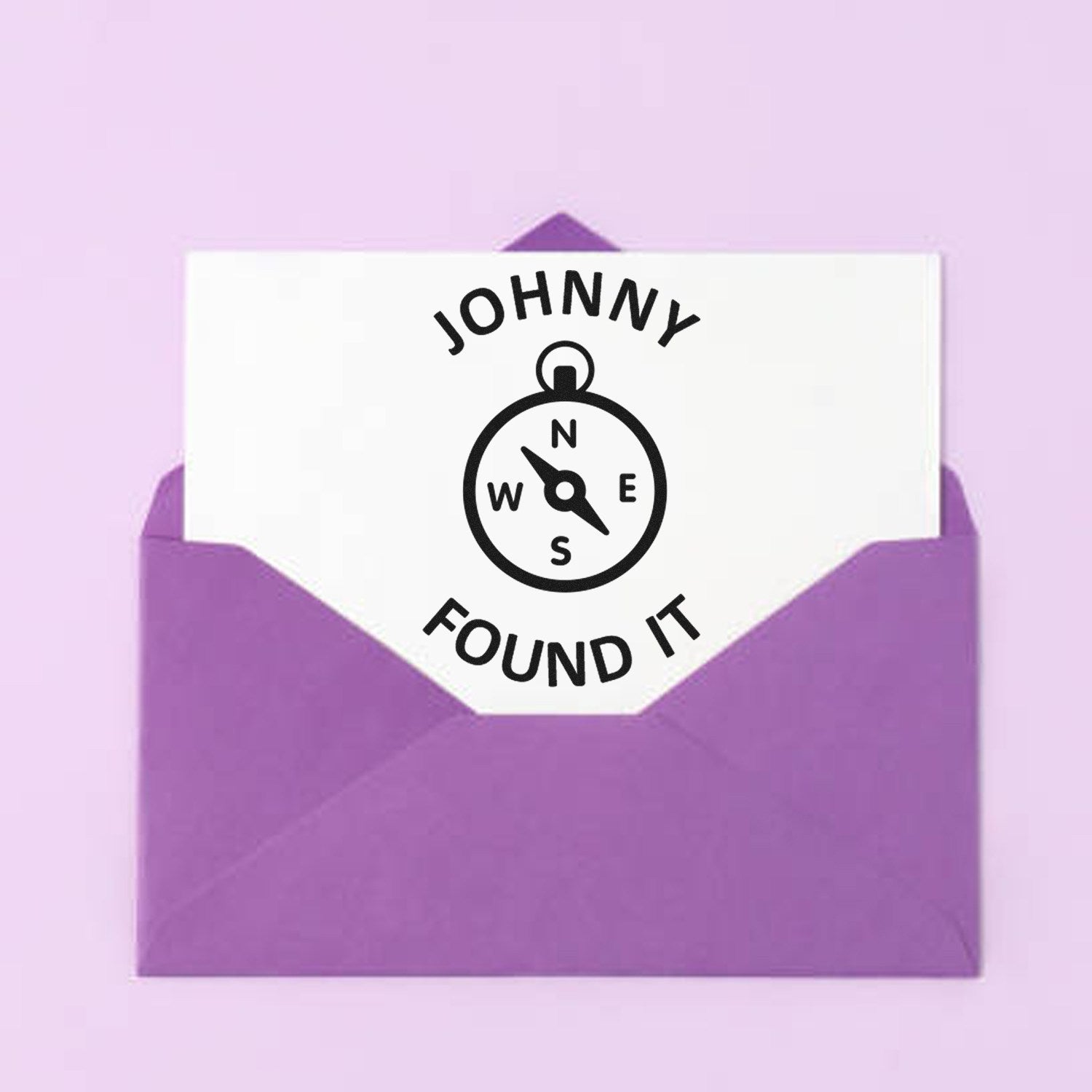 Wood Handle Compass Cache Conqueror Geocache Stamp - Engineer Seal Stamps