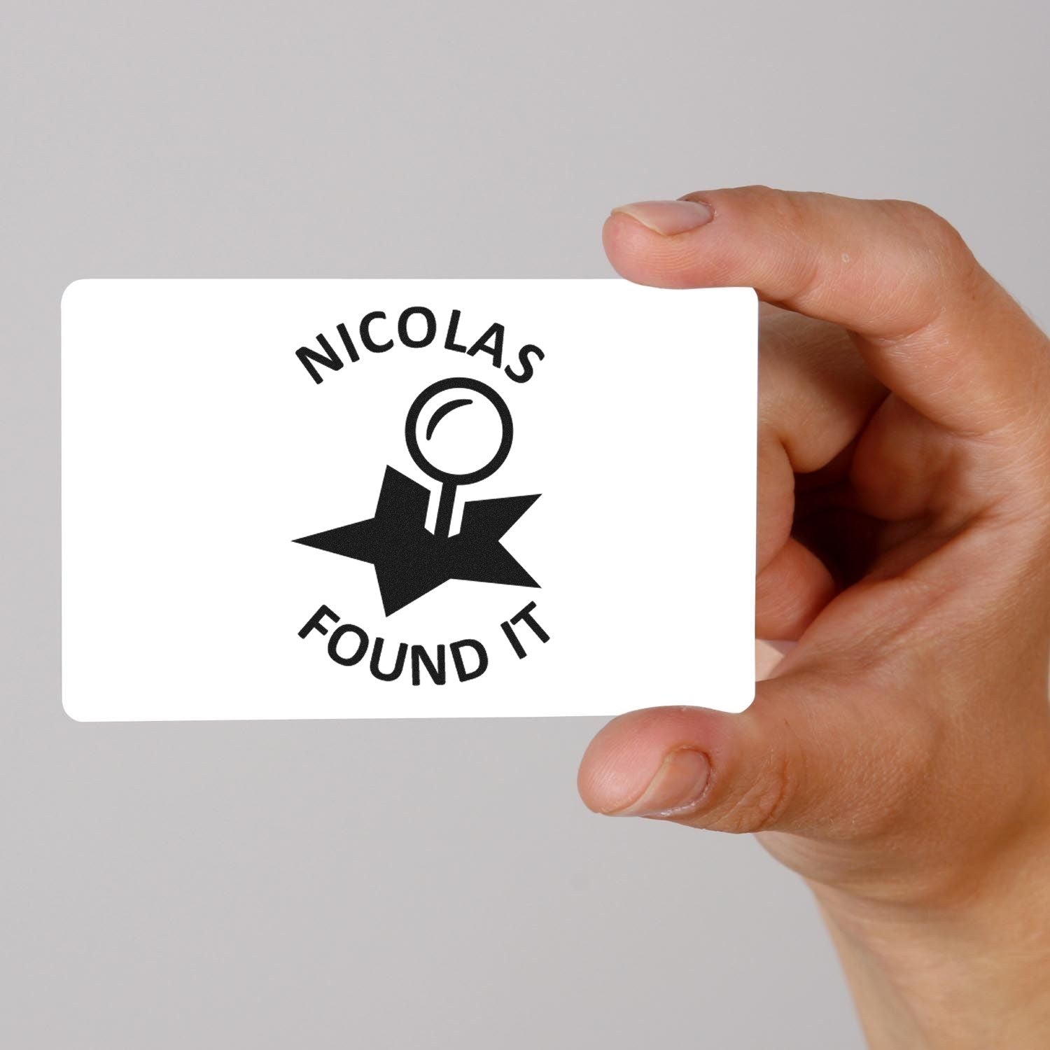 Wood Handle Geostar Find Discovery Geocache Stamp - Engineer Seal Stamps